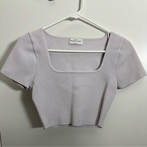 Aritzia Sculpt Knit Squareneck Top